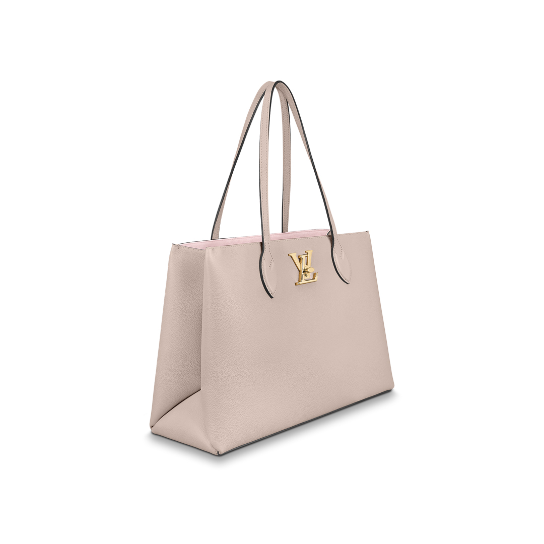 Louis Vuitton LOCKME SHOPPER Shoudler Bag M57346 Greige 